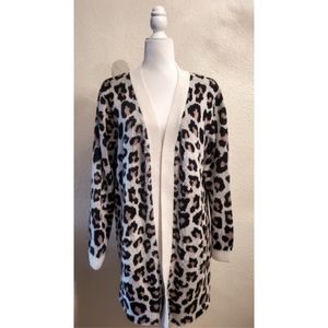 Leopard Print Duster Cardigan